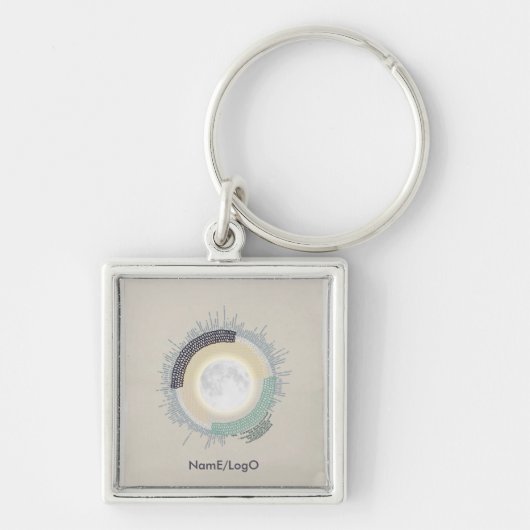 Naaldwerk_4_Leven op de maan Sleutelhanger (Voorkant)