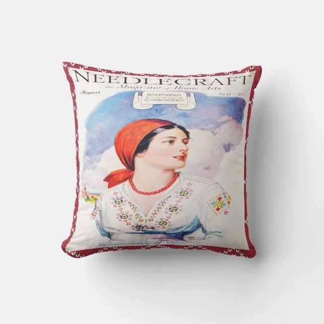 "Naaldwerk" Buitenkussen (Voorkant)