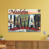Naalehu, Hawaii - Grote letterscènes Canvas Afdruk (Insitu (Woonkamer))