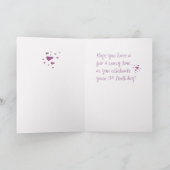 naam 13th Birthday Crazy Socks Card Kaart (Binnen)