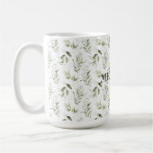 Naam | 15oz Mannelijke Waterverf Greenery Classic Koffiemok (Links)
