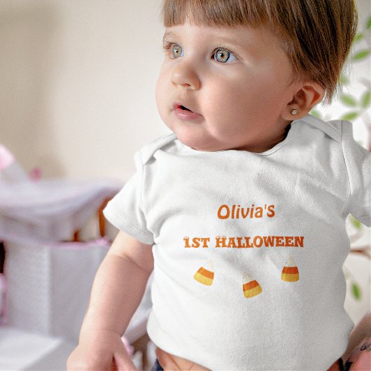 Naam 1e Halloween Pasgeboren-24mos One-Piece Romper