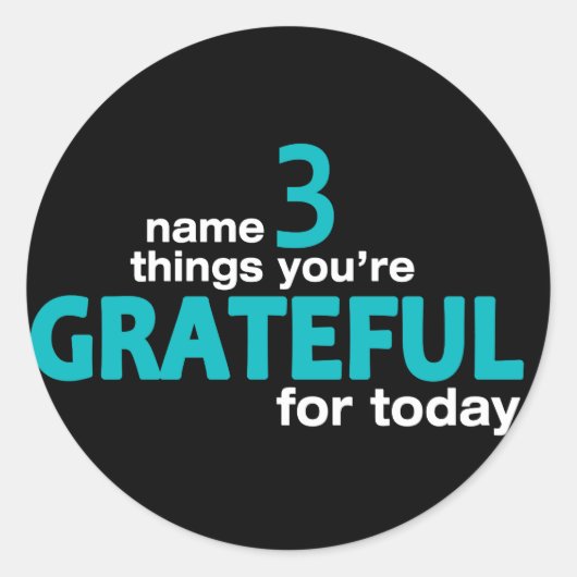 Naam 3 Dingen... Collectie Ronde Sticker (Voorkant)