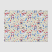 Naam, 3 vellen Tissue Paper Whimsical Christmas Tissuepapier (Voorkant)