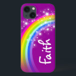 Naam 5 letter regenboogboogstang paars hoesje<br><div class="desc">Bescherm de ipad mini van uw kind met dit  regenboogdesign meisjes ipad mini hoesje. Pas maximaal 5 letters aan met de naam van uw kind. Dit voorbeeld leest Faith. (***Let op dat sommige namen niet altijd passen vanwege de natuur van het lettertype. Uitsluitend ontworpen en geïllustreerd door Sarah Trett.</div>