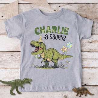 Naam-a-saurus TRex Dinosaur Aangepast Verjaardagsf