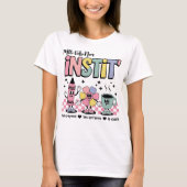 Naam Aangepast Mignon Retro Voor Instit' T-shirt (Voorkant)