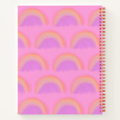Naam aangepast regenboogpatroon notitieboek (Achterkant)