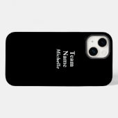 Naam aangepast sportteam Case-Mate iPhone case (Achterkant (horizontaal))