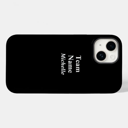 Naam aangepast sportteam Case-Mate iPhone case (Achterkant (horizontaal))