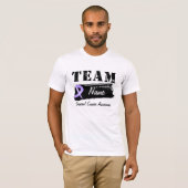 Naam aangepast team - Kanker T-shirt (Voorkant volledig)