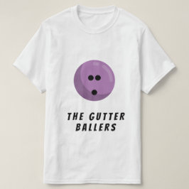 Naam aangepast team | Lavender Bowling Ball T-shirt