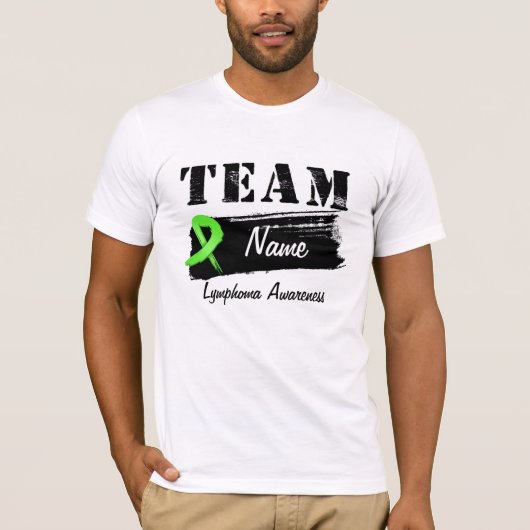 Naam aangepast team - Lymfoom T-shirt (Voorkant)