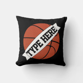 Naam aangepast team van Basketball Player of tekst Kussen