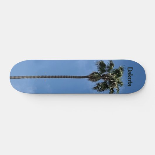 Naam aangepaste blauwe hemelboom persoonlijk skateboard (Horizontaal)