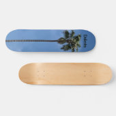 Naam aangepaste blauwe hemelboom persoonlijk skateboard (Horizontaal)