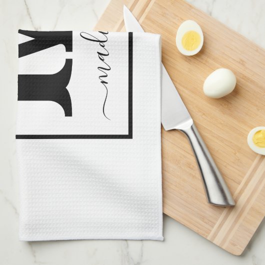 Naam Aangepaste Keuken Handdoeken Gift (Quarter Fold)