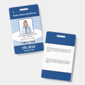 Naam aangepaste Logo foto-balk Badge (Voor- en achterkant)