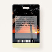 Naam aangepaste Logo foto-balk Badge (Achterkant)