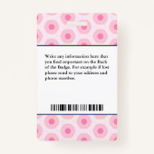 Naam aangepaste Logo foto-balk Badge (Achterkant)