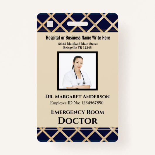 Naam aangepaste Logo foto-balk Badge (Voorkant)