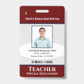 Naam aangepaste Logo foto-balk Badge (Voorkant)