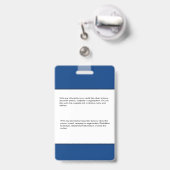 Naam aangepaste Logo foto-balk Badge (Achterkant met uittrekbare clip)