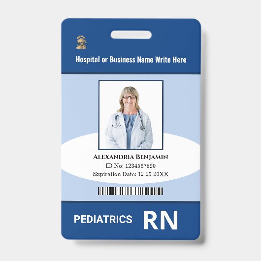 Naam aangepaste Logo foto-balk Badge (Voorzijde)