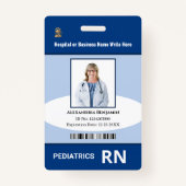 Naam aangepaste Logo foto-balk Badge (Voorkant)