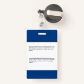 Naam aangepaste Logo foto-balk Badge (Achterkant met intrekbare)