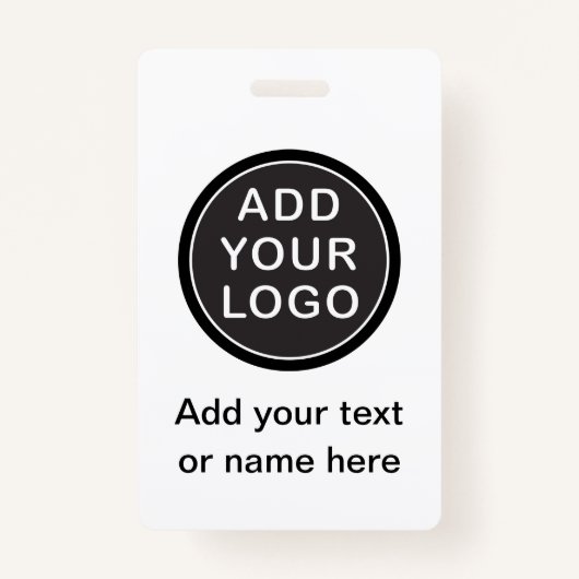 Naam aangepaste logo of foto-werknemer badge (Voorkant)