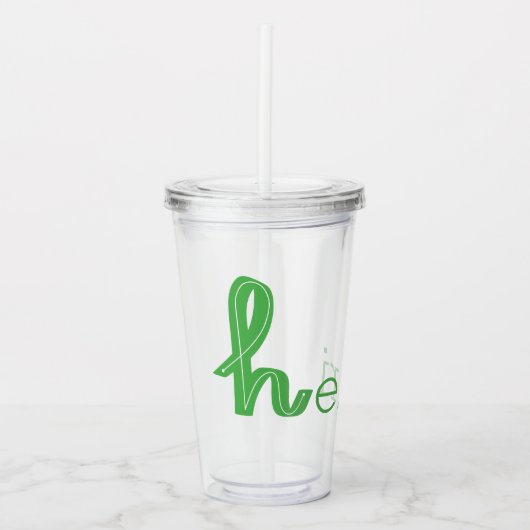 Naam aanpassen acryl drinkbeker (Voorkant)