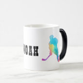 Naam aanpassen Hockey Player Magische Mok (Voorkant rechts)