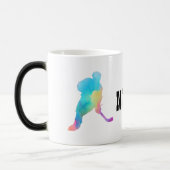 Naam aanpassen Hockey Player Magische Mok (Links)