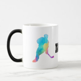 Naam aanpassen Hockey Player Magische Mok