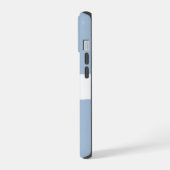 Naam aanpassen Minimal Dusky Blue iPhone 15 Case (Linkerkant)