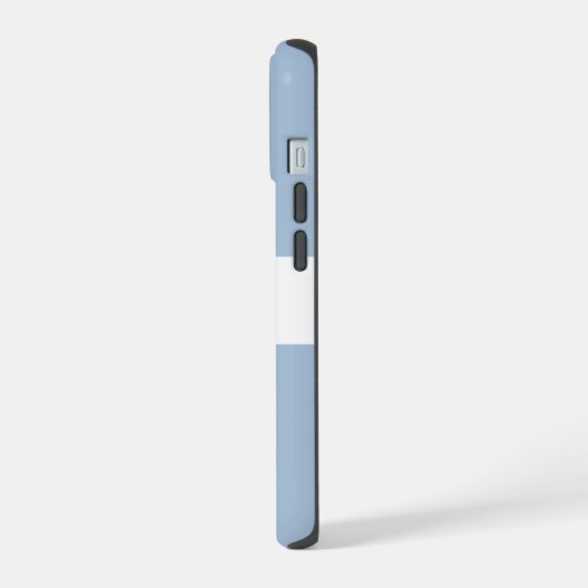 Naam aanpassen Minimal Dusky Blue iPhone 15 Case (Linkerkant)