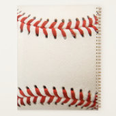 Naam Aantal Positie Aangepast wit Baseball Planner (Achterkant)