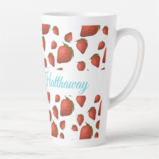 Naam aardbei latte mok (Rechts)