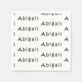 Naam Abigail Servet (Voorkant)