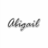 Naam Abigail Sticker (Voorkant)