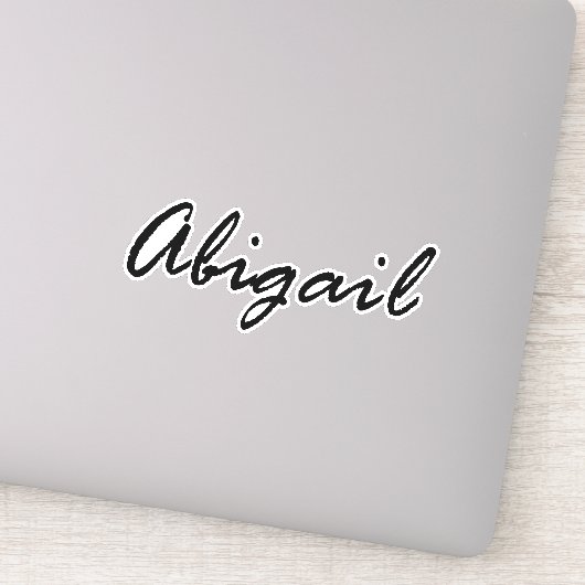 Naam Abigail Sticker (Detail)