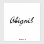 Naam Abigail Sticker (Vel)