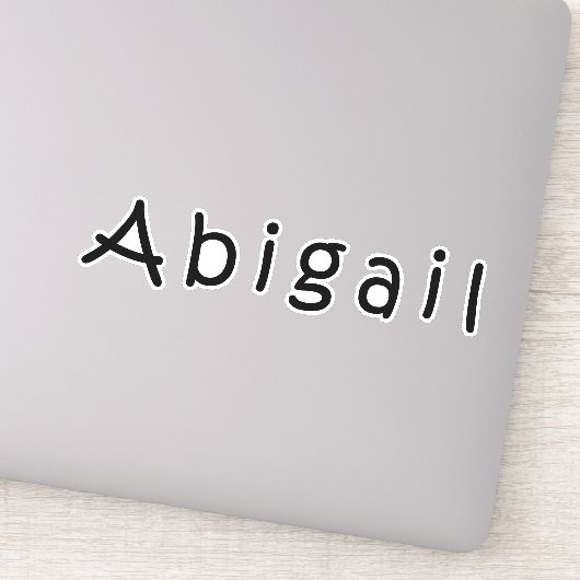 Naam Abigail Sticker (Detail)