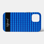 naam Abstract blauw patroon Case-Mate iPhone Case (Achterkant (horizontaal))