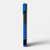 naam Abstract blauw patroon Case-Mate iPhone Case (Achterkant / Links)