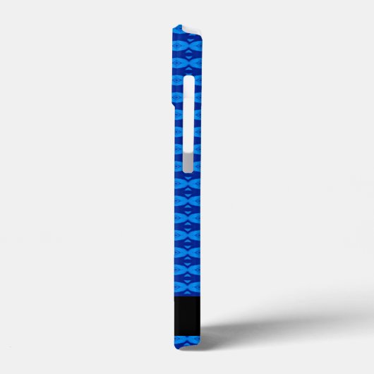  naam Abstract blauw patroon Case-Mate iPhone Case (Achterkant / Links)