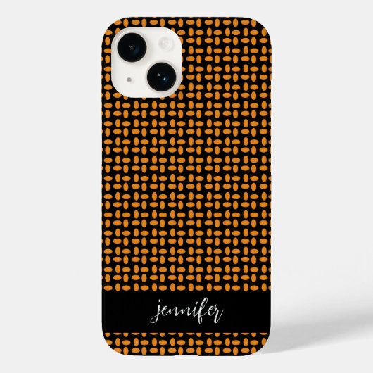 naam Abstract geel patroon Case-Mate iPhone Case (Achterkant)