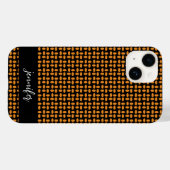 naam Abstract geel patroon Case-Mate iPhone Case (Achterkant (horizontaal))