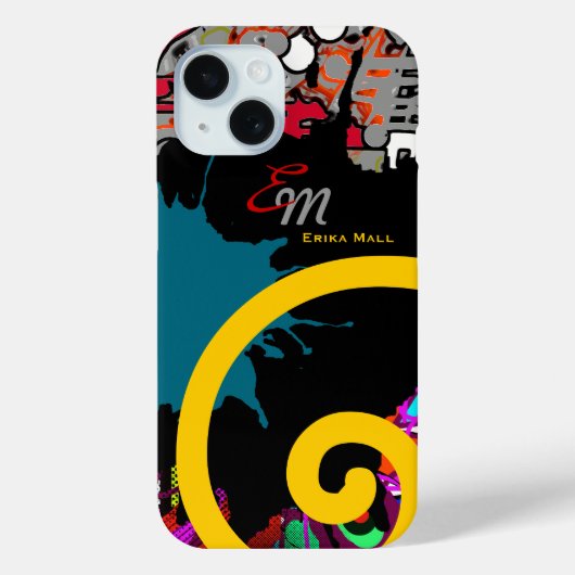 Naam abstractie kunst Case-Mate iPhone case (Achterkant)
